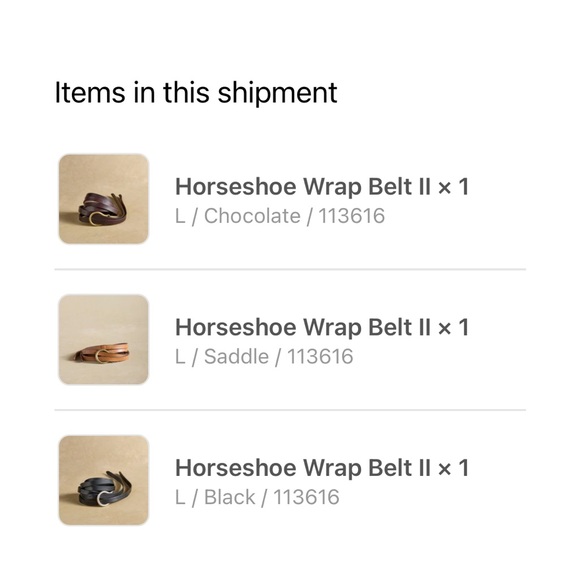 LAST ONE! Sundance Horseshoe Wrap Belt II, NWT, Large, Color: “Saddle” - Picture 5 of 16